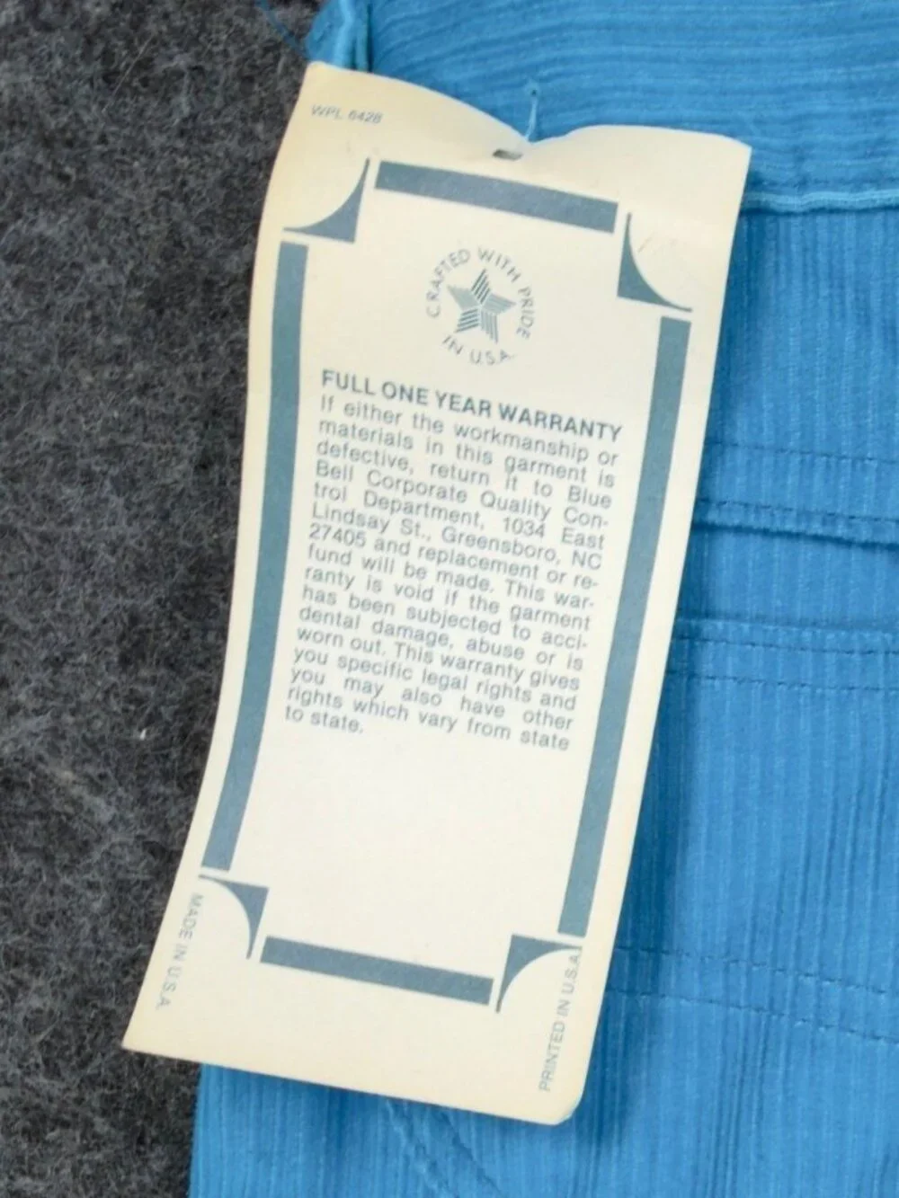 Maverick Corduroy Pants Girls 8 Slim Blue Cotton Blend Vintage 80s Deadstock NWT